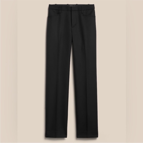 FINAL MARKDOWN! Banana Republic Black Lido Straight Italian Wool Pant - Picture 5 of 7